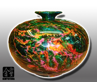 七彩藝石客製聚寶盆 Rainbow Art Stone Vase(Customizable)